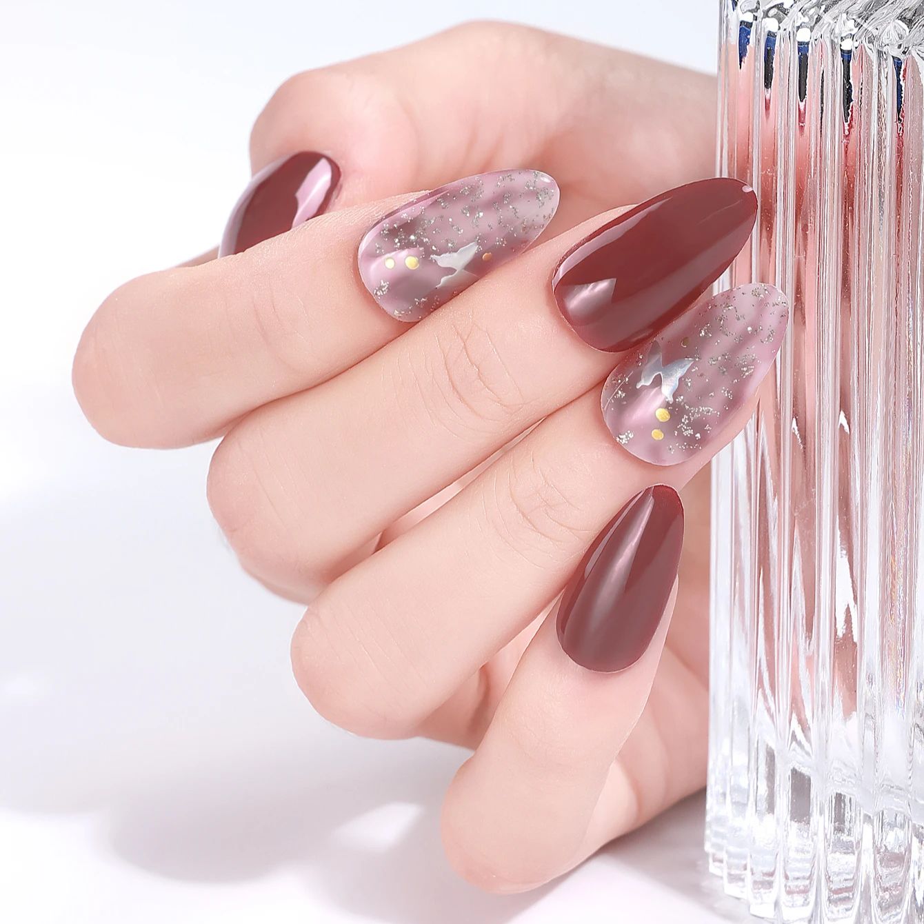 16Tips Sparkly Semi Cured Gel  - Full Cover Adhesive ulasan dan harga