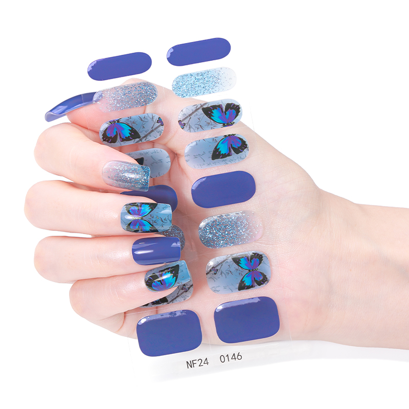 16Tips Sparkly Semi Cured Gel  - Full Cover Adhesive ulasan dan harga