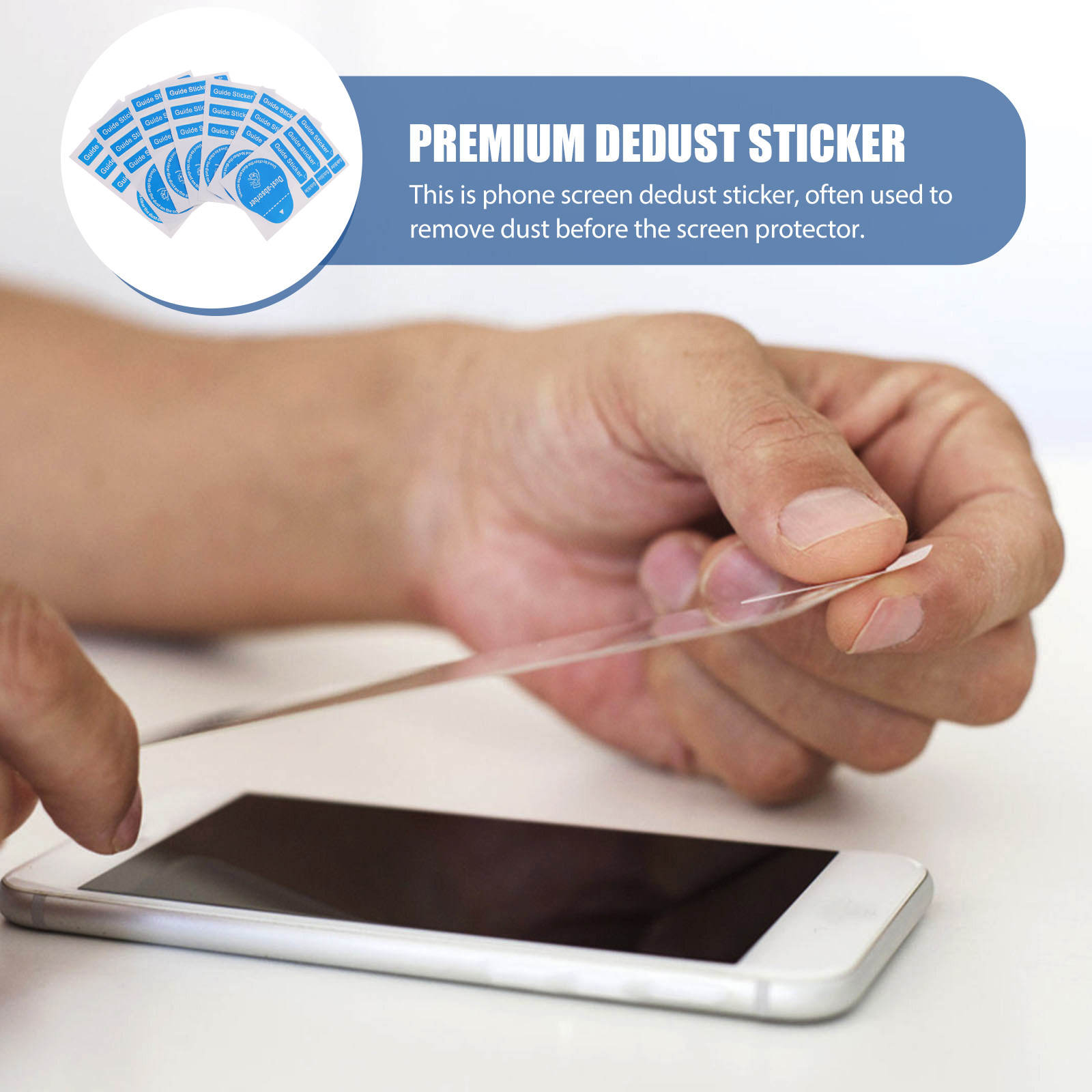 400Pcs Phone Screen Dust Clean - Dust Removal Sticker ulasan dan harga