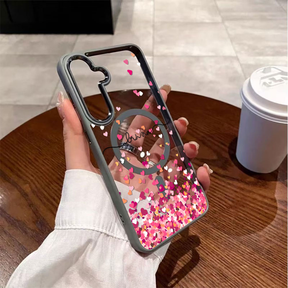 Pink Heart Print Phone Case Fo - Samsung Galaxy S24 ulasan dan harga