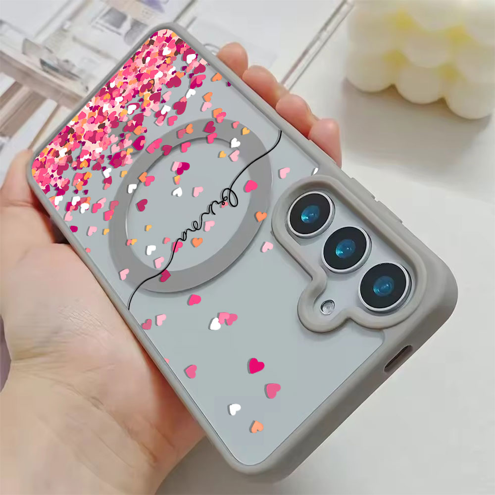 Pink Heart Print Phone Case Fo - Samsung Galaxy S24 ulasan dan harga