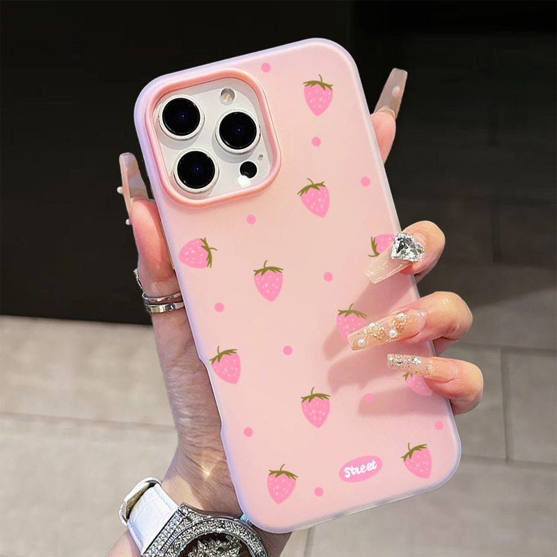 Sweet Pink Strawberry Pattern  - Xiaomi Redmi Note 13 ulasan dan harga