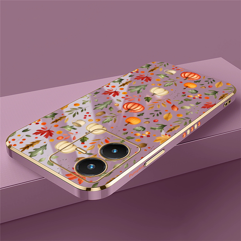 Autumn Leaf Pumpkin Case For V - Vivo V40 ulasan dan harga