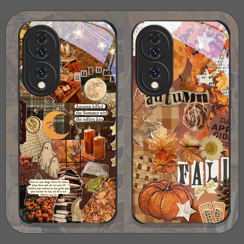 Retro Autumn Leaves Pumpkin Pl - Huawei Mate 60 ulasan dan harga